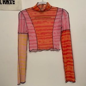 VRG GRL Starstruck Mesh Top